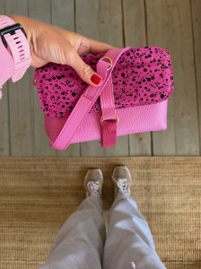 Mid Mobiler Bubble Gum + Dotty Fuchsia Nubuck