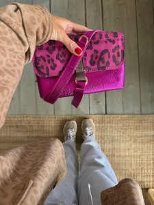 Mid Mobiler Shimmer Fuchsia + Leopard IV Fuchsia Nubuck
