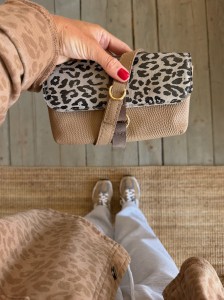 Mobiler Cappuccino Bubbles + Leopard I Nubuck