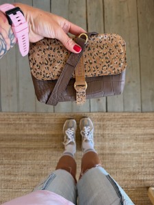 Mid Mobiler Croco II Taupe + Leopard II Suede