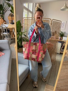 Boho Beach Bag Floral Ready to Go! 