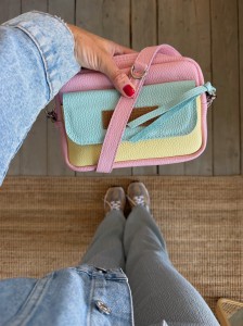 Traveller 2 v. classic Pale Pink + Aqua + Canarino