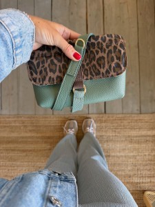 Mid Mobiler Sage + Leopard III Taupe Nubuck 