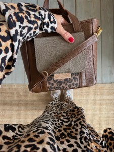 ClassyClap Choco + Fossil + Leopard III Taupe Nubuck