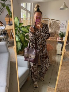 Daily Dark Cranberry + Leopard III Taupe Nubuck + Lazy Braided Chestnut Brown