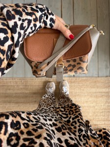 Mid Lola Full Fossil + Walnut + Leopard IV Camel Nubuck