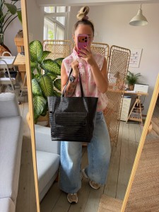 Nordic Shopping Pocket Clap Croco Black Ready to Go!
