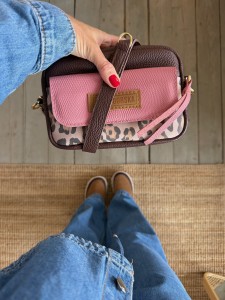 Traveller 2 v. classic Sequoia + Bubbles Pink + Leopard IV Cream Nubuck