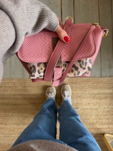 Mid Lola Full Shamal + Korodo Pink + Leopard IV Cream Nubuck 
