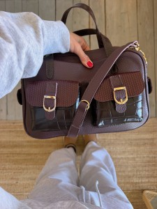 2000 Cargo Deep Burgundy + Lazy Braided Dark Choco + Croco II