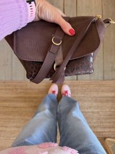 Mid Lola Full Elephant Choco Nubuck + Leopard I Choco Nubuck