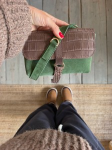 Mid Mobiler Forest Suede + Croco Taupe 