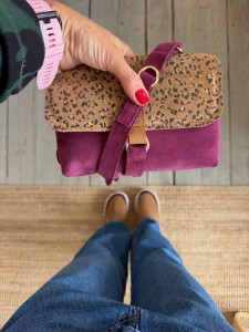 Mid Mobiler Plum Suede + Leopard II Deer Suede