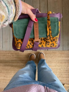 Double Mobiler Amethyst + Green Suede + Leopard IV Mustard Nubuck 