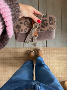 Mobiler Taupe Bubbles Vintage + Leopard IV Nubuck + Fossil Ready to Go!