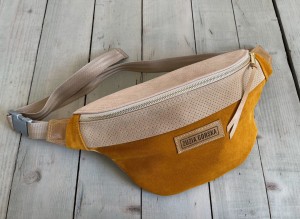 Bohonerka Mustard Suede + Beige Suede + Cream Croco Nubuck 