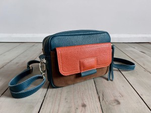 Mini Pocket Petrol + Brick + Date Suede 