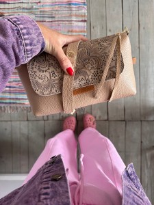 MiniMini Clap Beige + Paisley Nubuck 