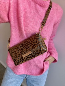 MiniMini Clap Leopard I Camel Nubuck 