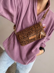 MiniMini Clap Leopard I Camel Nubuck 