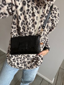 MiniMini Clap Shiny Black Korodo + Crystal Black Nubuck 