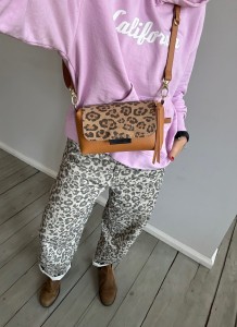 MiniMini Clap Light Caramel + Leopard IV Deer Nubuck