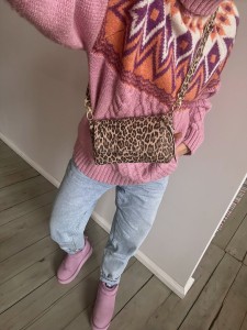 MiniMini Clap Leopard III Beige Nubuck 