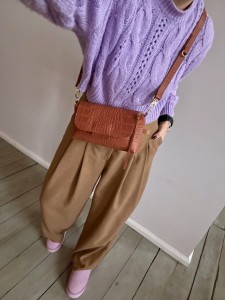 MiniMini Clap Sweet Brown Croco 