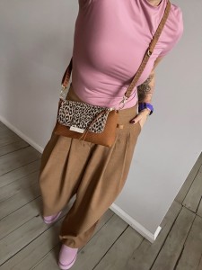 MiniMini Clap Vintage Brown + Leopard I Beige Nubuck 
