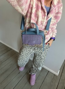 Bigger Pocket Jeans + Sweet Lila Croco + Leopard I Beige Nubuck 