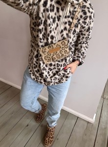 XS Leopard IV Cream Suede