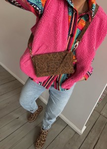 MiniMini Clap Leopard IV Brown Suede
