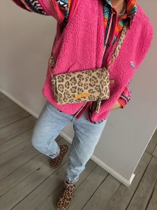 MiniMini Clap Leopard IV Cream Suede 