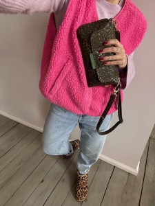 MiniMini Clap Leopard II Dark Green Suede 