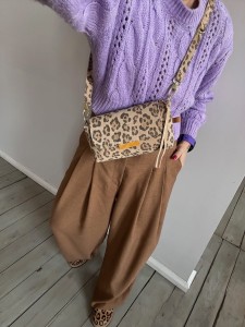 MiniMini Clap Leopard IV Cream Suede 