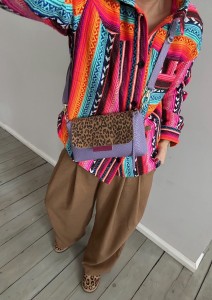 MiniMini Clap Sweet Lila Korodo + Leopard I Camel Suede 