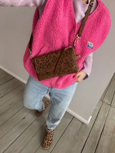 MiniMini Clap Leopard IV Dark Suede 