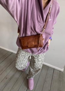 MiniMini Clap Brown Croco II 
