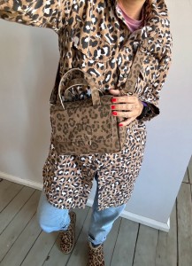 Bigger Pocket Leopard IV Taupe Nubuck 