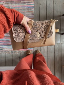 MiniMini Clap Beige Plain + Paisley Gold Beige Nubuck