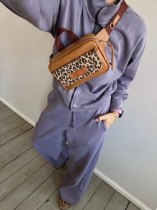 Traveller v.2 Caramel Plain Armani + Leopard III Beige Nubuck 