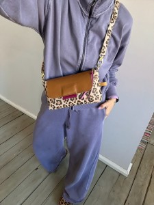 MiniMini Clap Cream Nubuck Leopard IV Nubuck + Armani Caramel Plain 