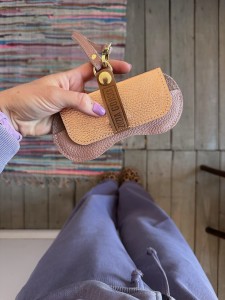 Sunglasses Case Nude + Gold Pink 