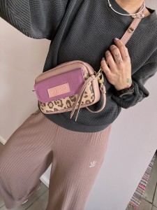 Traveller 2 v. classic Nude + Heather + Leopard IV Suede 