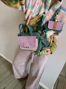 KOMPLET: Bigger Pocket Emerald Suede + Lila Suede + Pigi Corduroy Suede + Sunglasses Case 