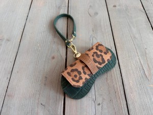 Sunglasses Case Emerald Croco II + Leopard IV Suede 