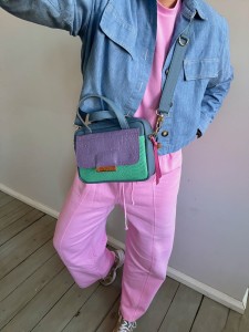 Bigger Pocket Jeans + Lila Croco + Mint Korodo 