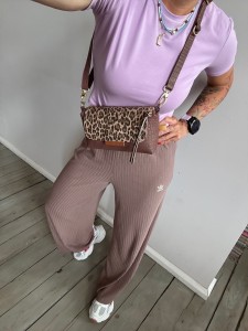 MiniMini Clap Milk Choco Croco II + Leopard III Beige Nubuck