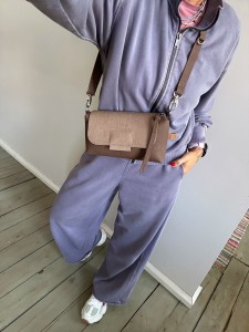 MiniMini Clap Taupe + Cappuccino Bubbles 